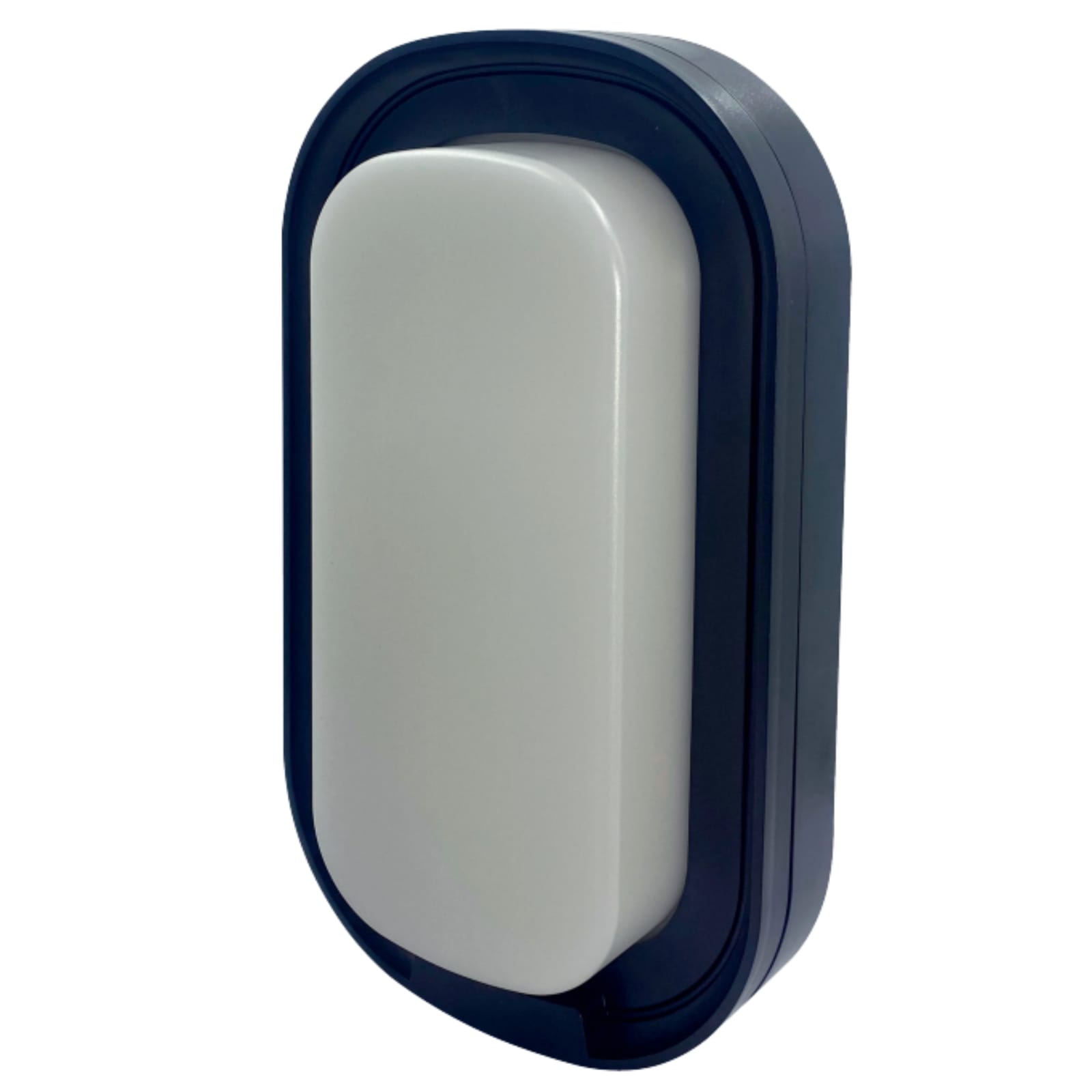 Luminario LED Ovalado Negro 12W Estilo Moderno Iluminación Excelente