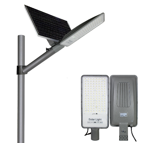 Lámpara Solar 500W con Panel SemiIntegrado | Potencia y Eficiencia para Exteriores