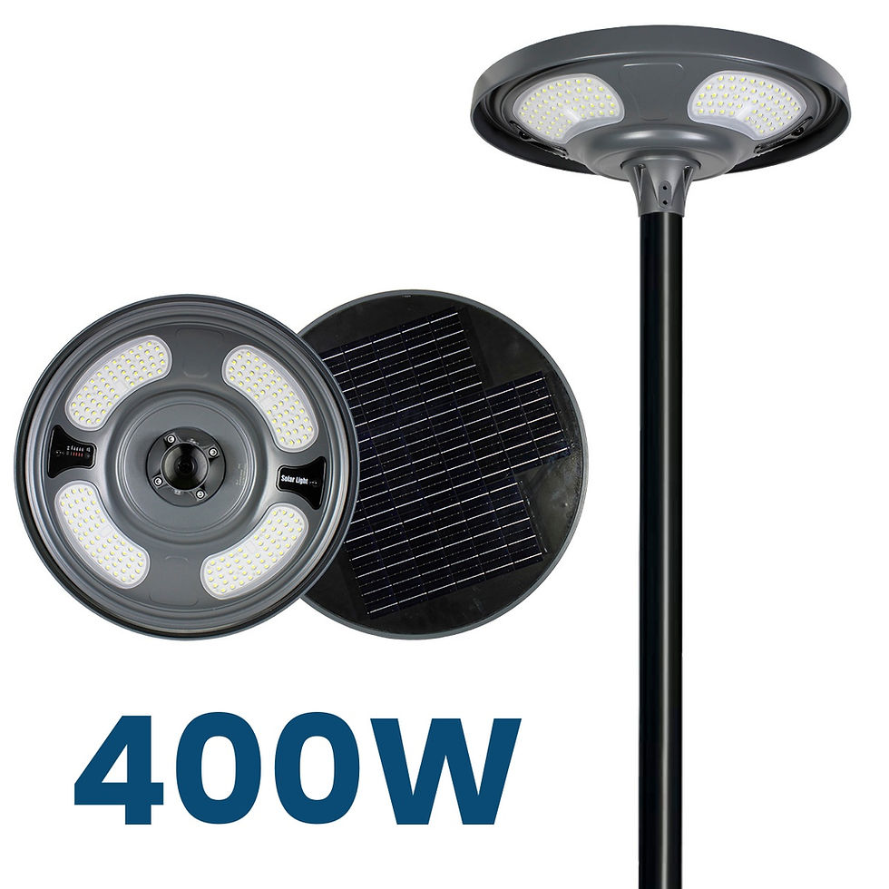 Lámpara Solar LED 400w con Control Remoto y Sensor