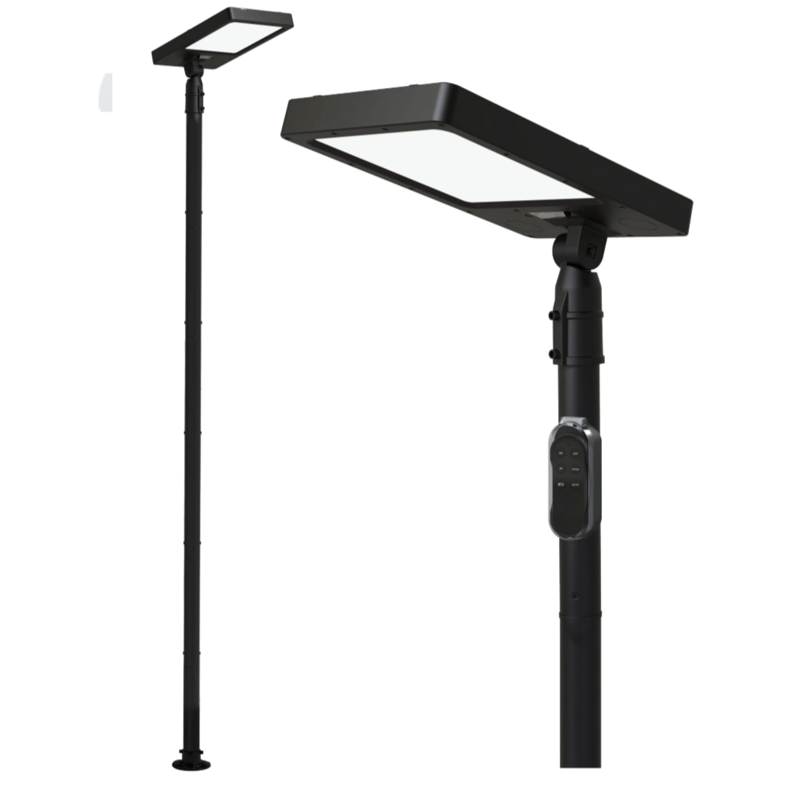 Lámpara Solar LED para Poste con Tono de Luz Ajustable Incluye Poste