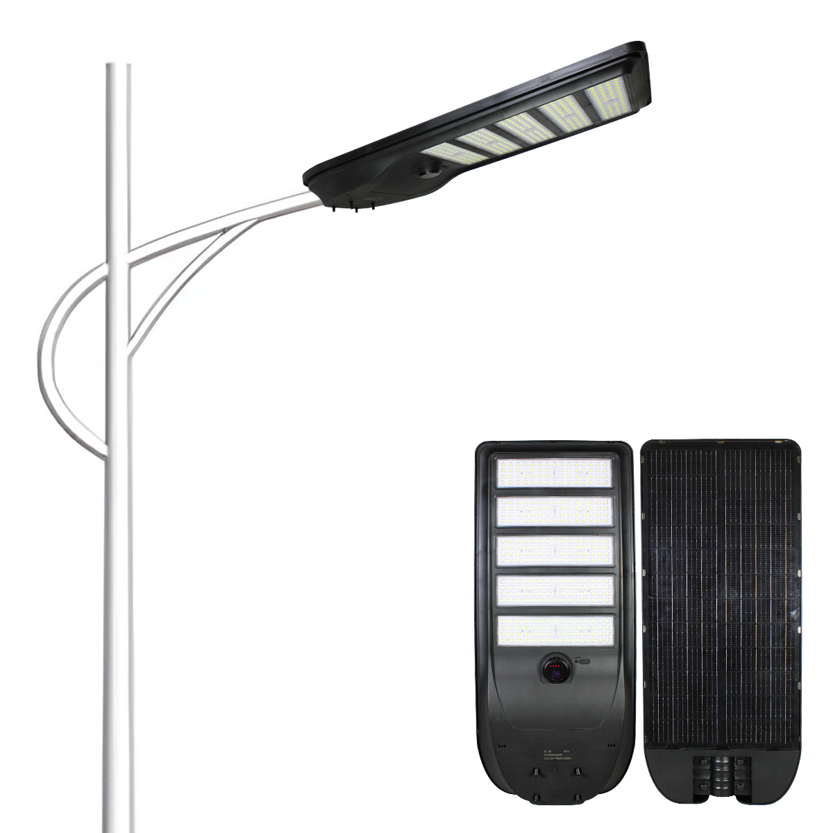 Lámpara Solar Moderna 500W con Sensor de Movimiento