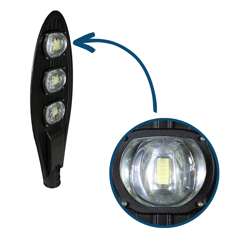 Miniatura: Lámpara Solar 200W Tipo Ballena con Panel Externo