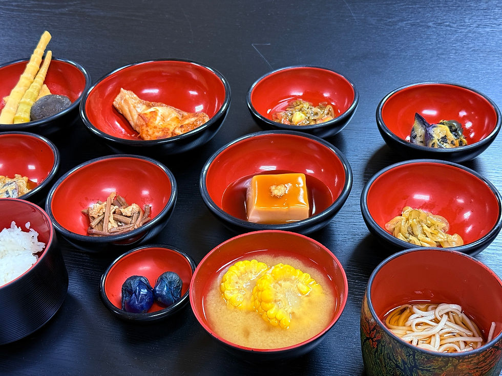 SHOJIN Cuisine at Haguro Shrine, Yamagata Prefecture