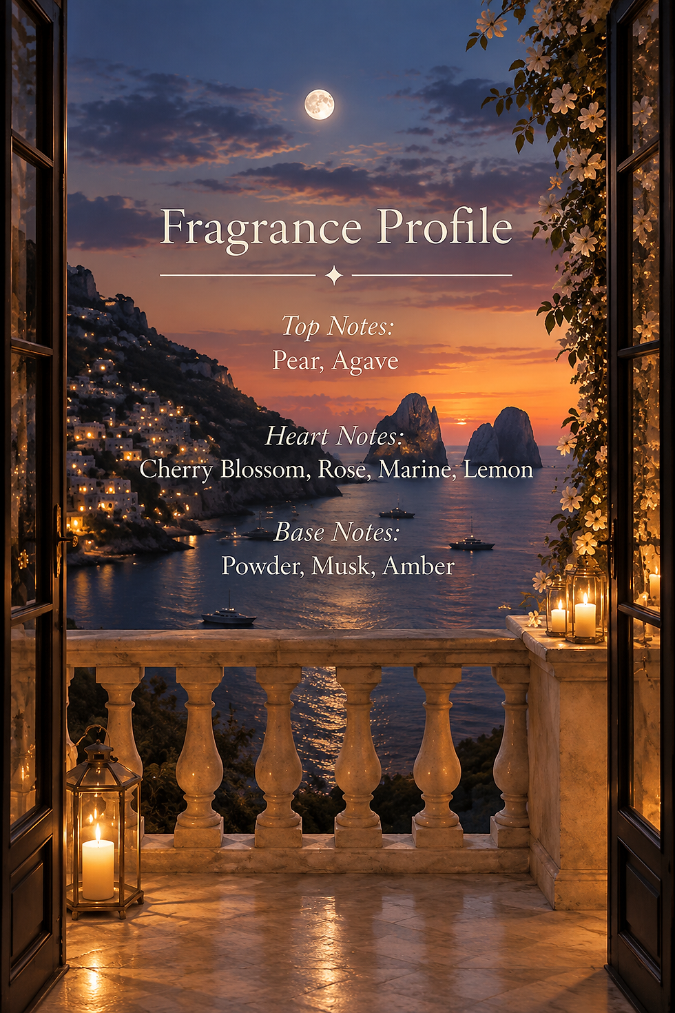 Thumbnail: Moonlight in Capri Home & Linen Perfume fragrance notes and scent profile