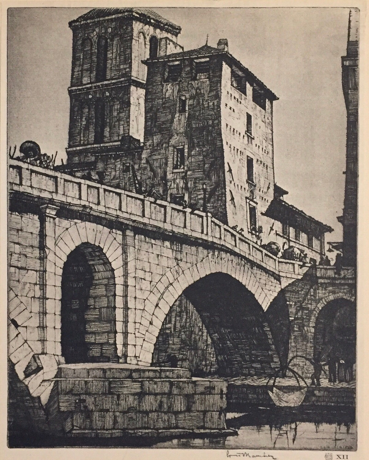 LC Rosenberg, Ponte Fabricio, Rome