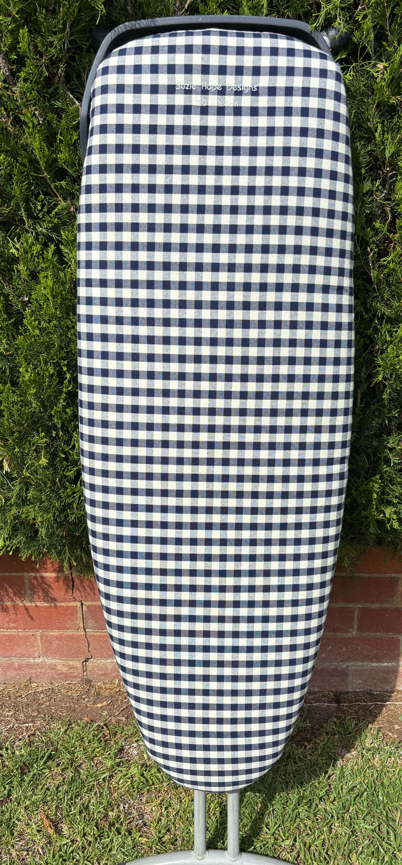 Royal Blue Check Single Sided Padded Cover