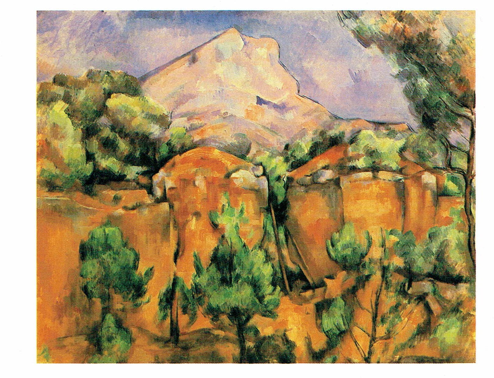 Paul Cezanne, Mont Sainte Victoire seen from Bibemus Quarry