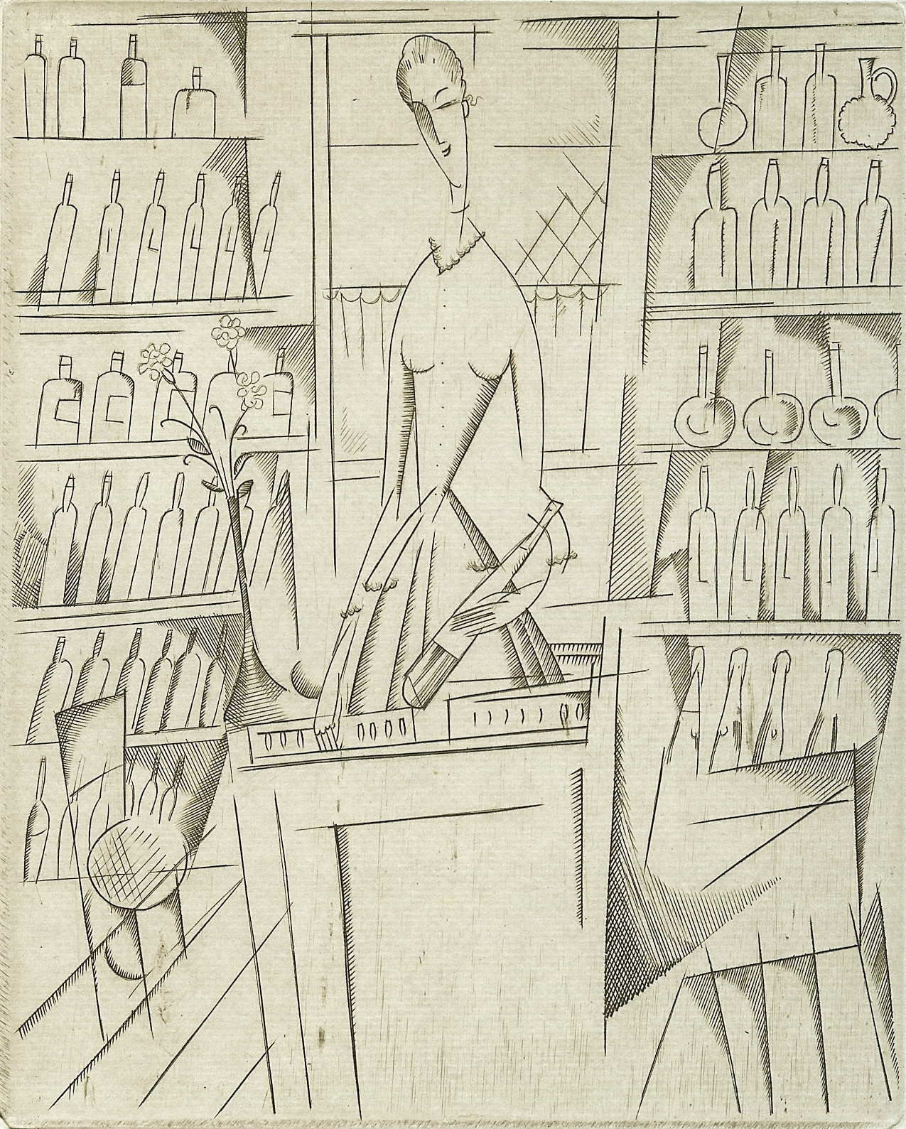 J E Laboureur, La Marchande de Liqueurs