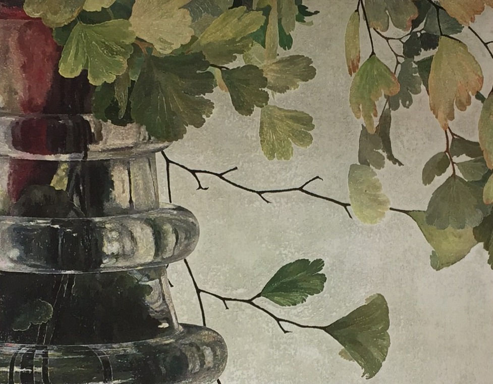 Cressida Campbell, Maiden Hair and Carafe (detail)