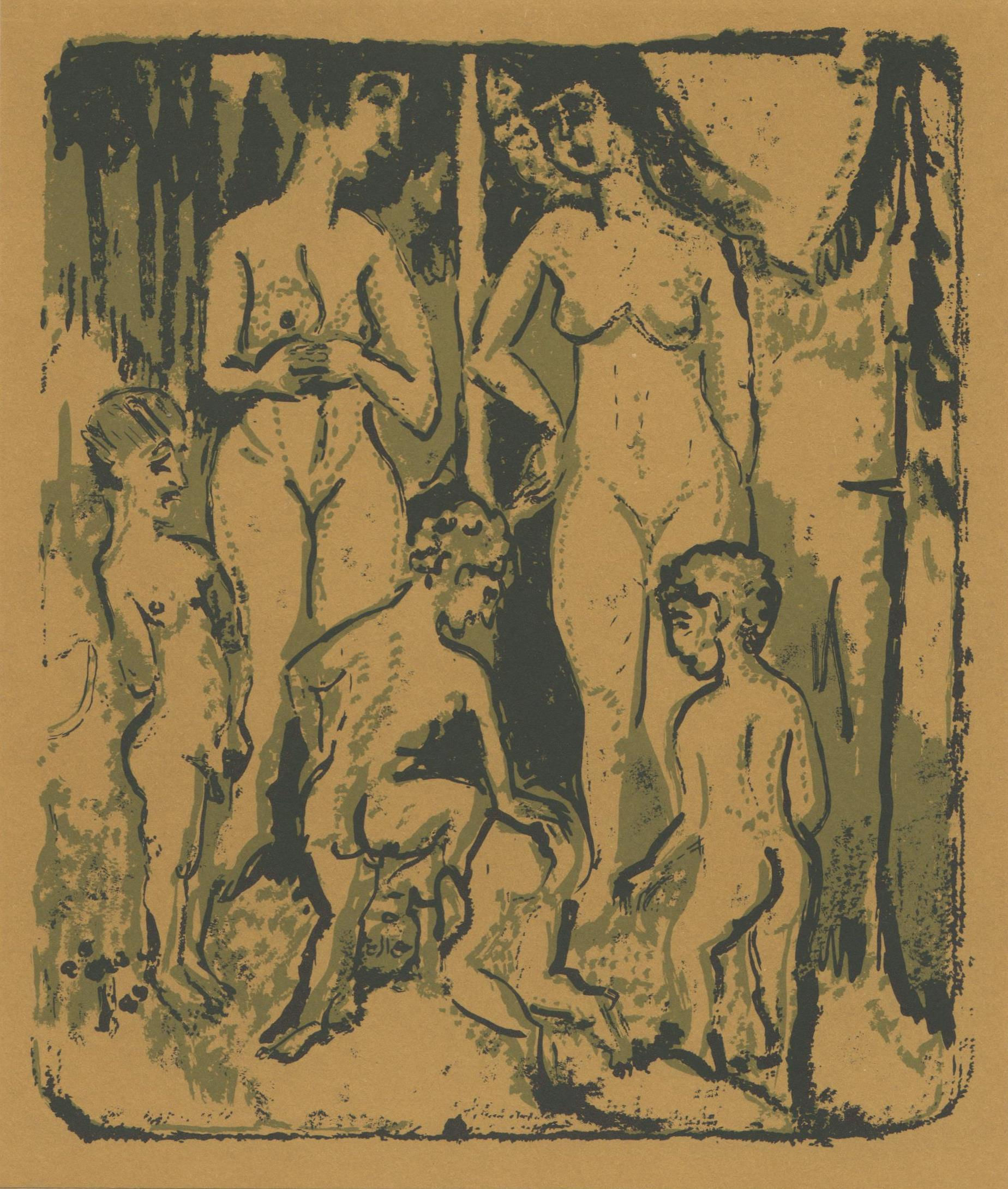 Ernst Kirchner Tipped in plate