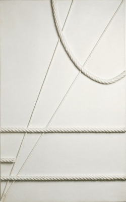 Marlow Moss, White with Curved Cord, 1943
