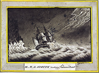George Raper, HMS Sirius Weathering Tasmans-head