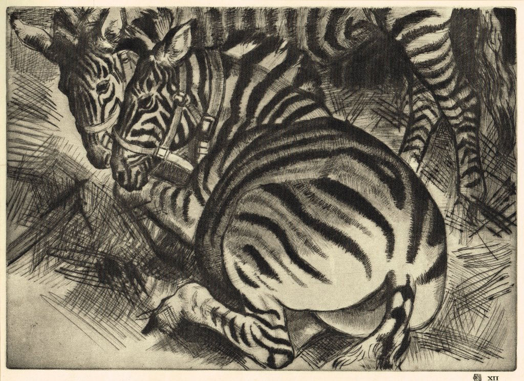 Dame Laura Knight, Zebras