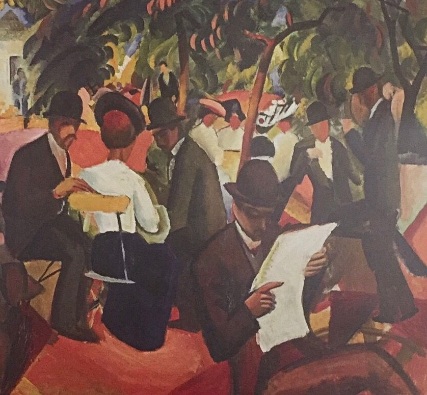 August Macke, Garden Restaurant (detail)