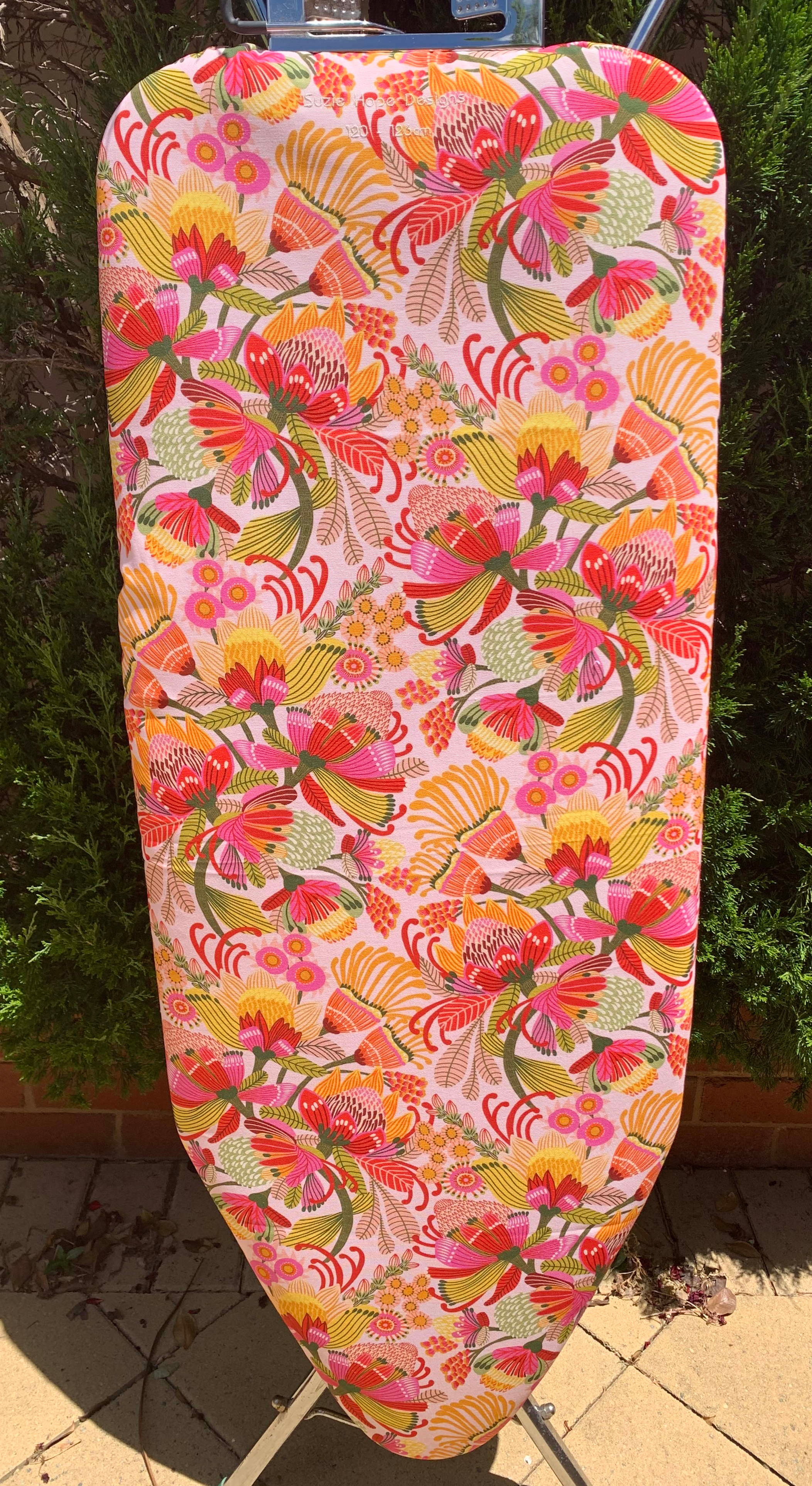 Yellow Wild Proteas - Single Sided Ironing Board Cover