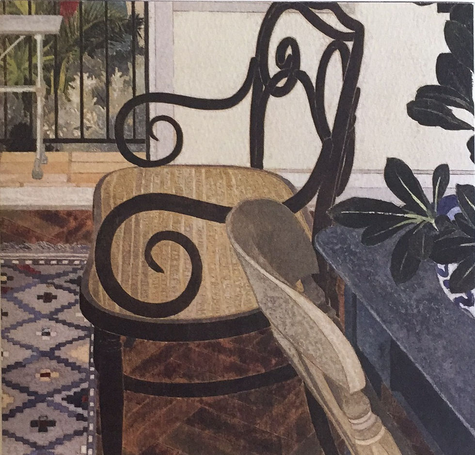 Cressida Campbell, Interior with Kilim