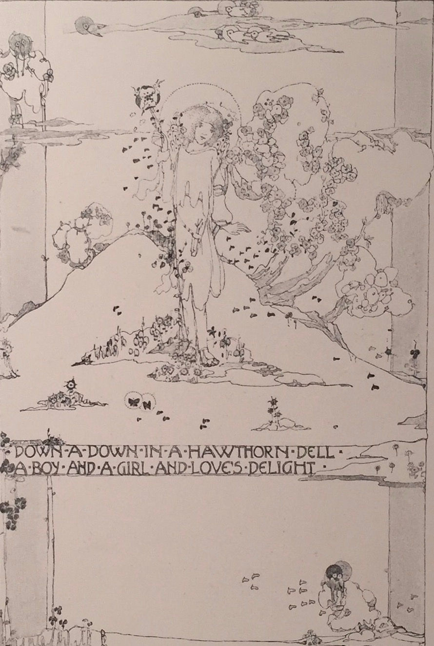 Thumbnail: Jessie M King, Down in a Dell/Heart of the World