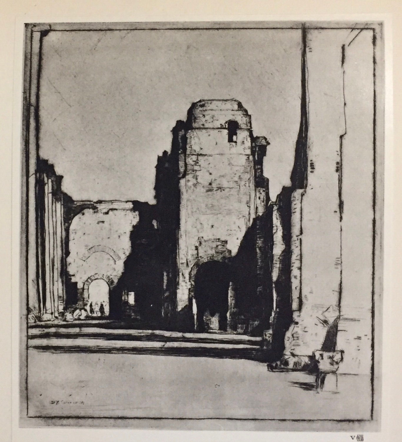 D Y Cameron, Tepidarium, Bathos of Caracalla
