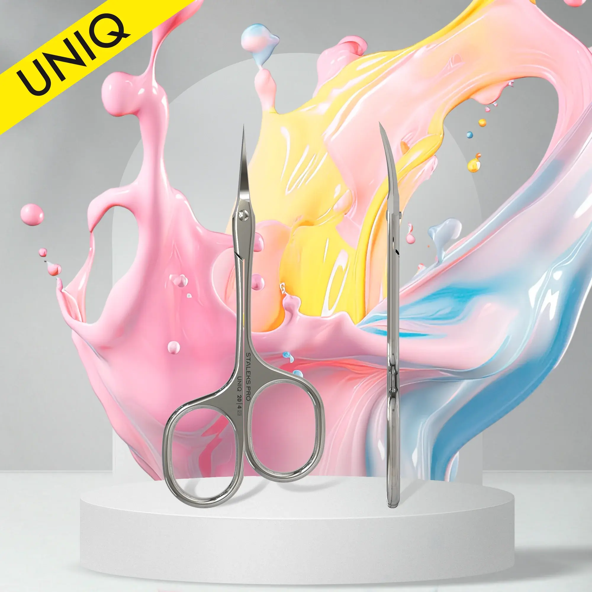 STALEKS Professionelle Nagelhautschere "Asymmetric" UNIQ 20 TYPE 4