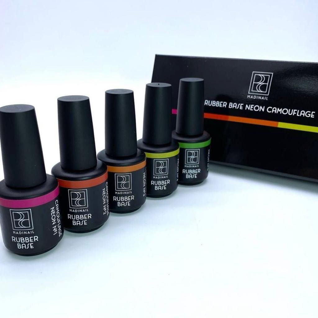 MADINAIL Rubber base neon camouflage set