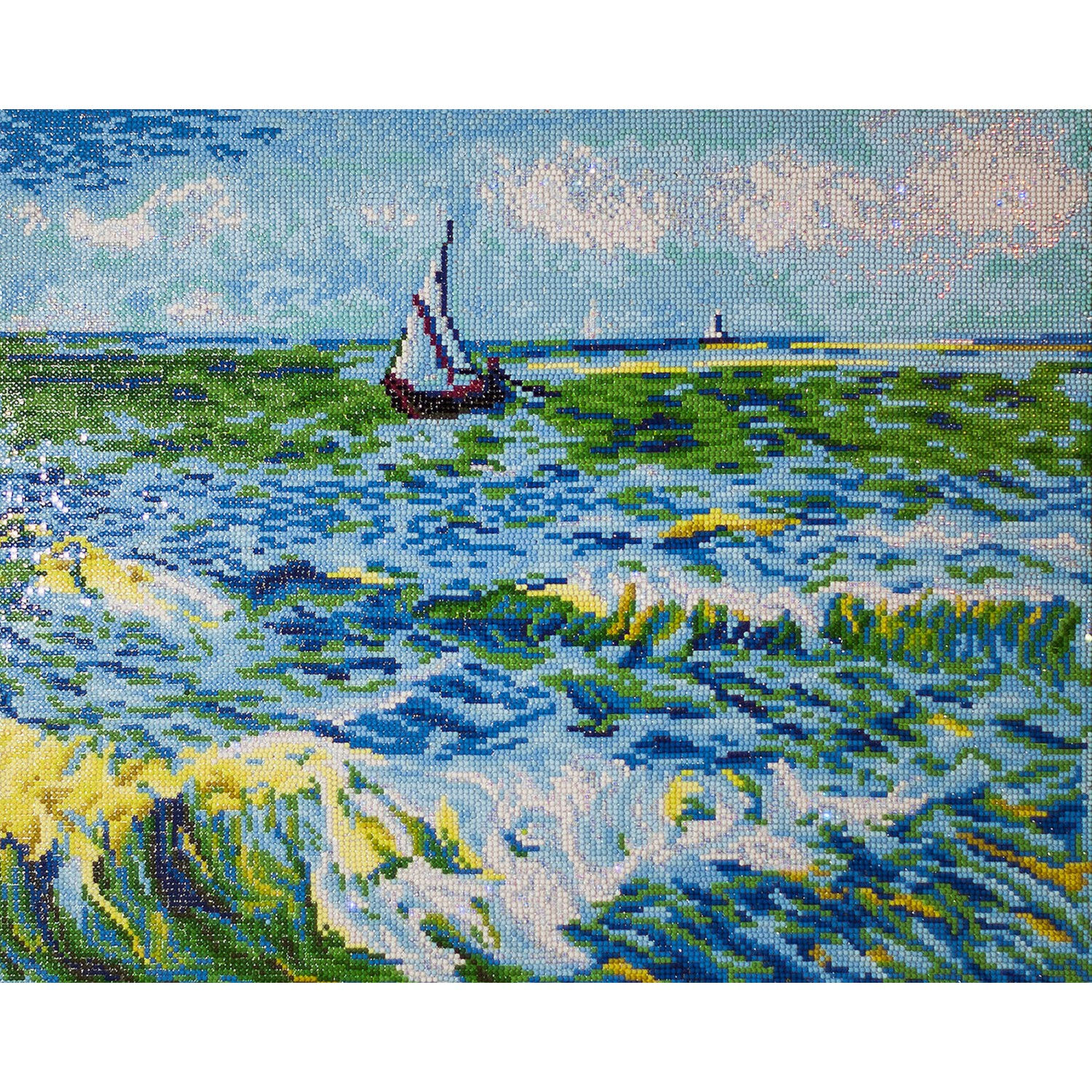 Seascape At Saint Maries - Van Gogh | Diamond Dotz Art Kit