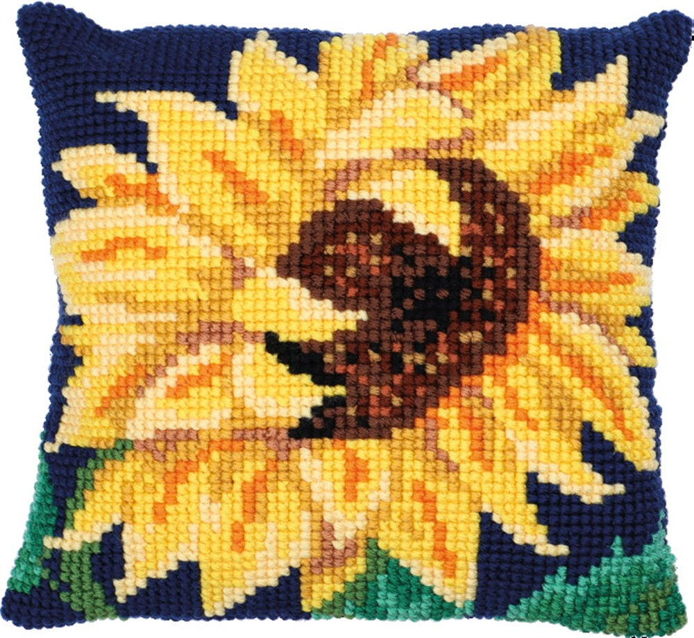 Ladybird Cross Stitch Cushion Kit- SUN BLOOM LH9026