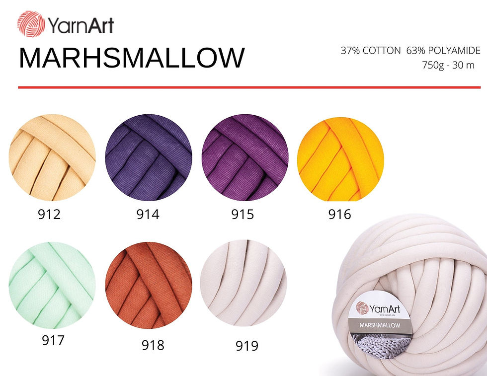 Thumbnail: yarnart masrhmallow yarn