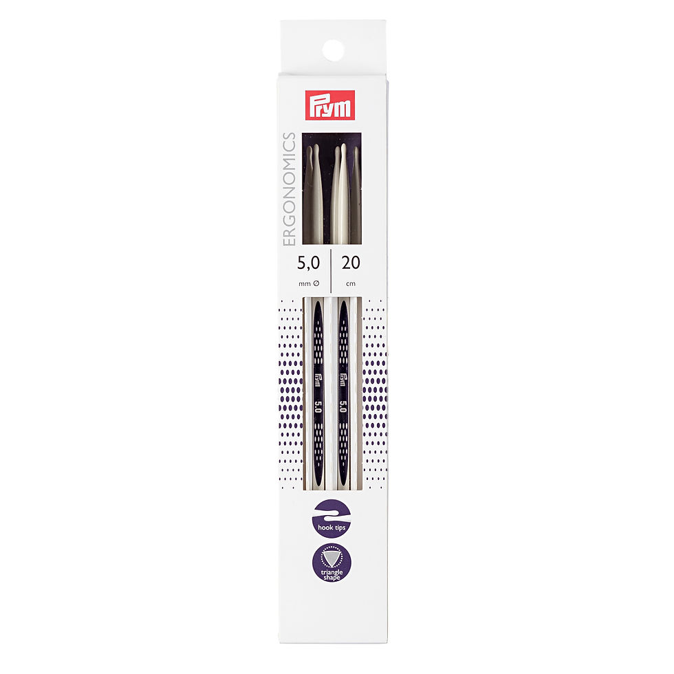 Thumbnail: Prym Ergonomics Double Pointed Knitting Needles 20cm