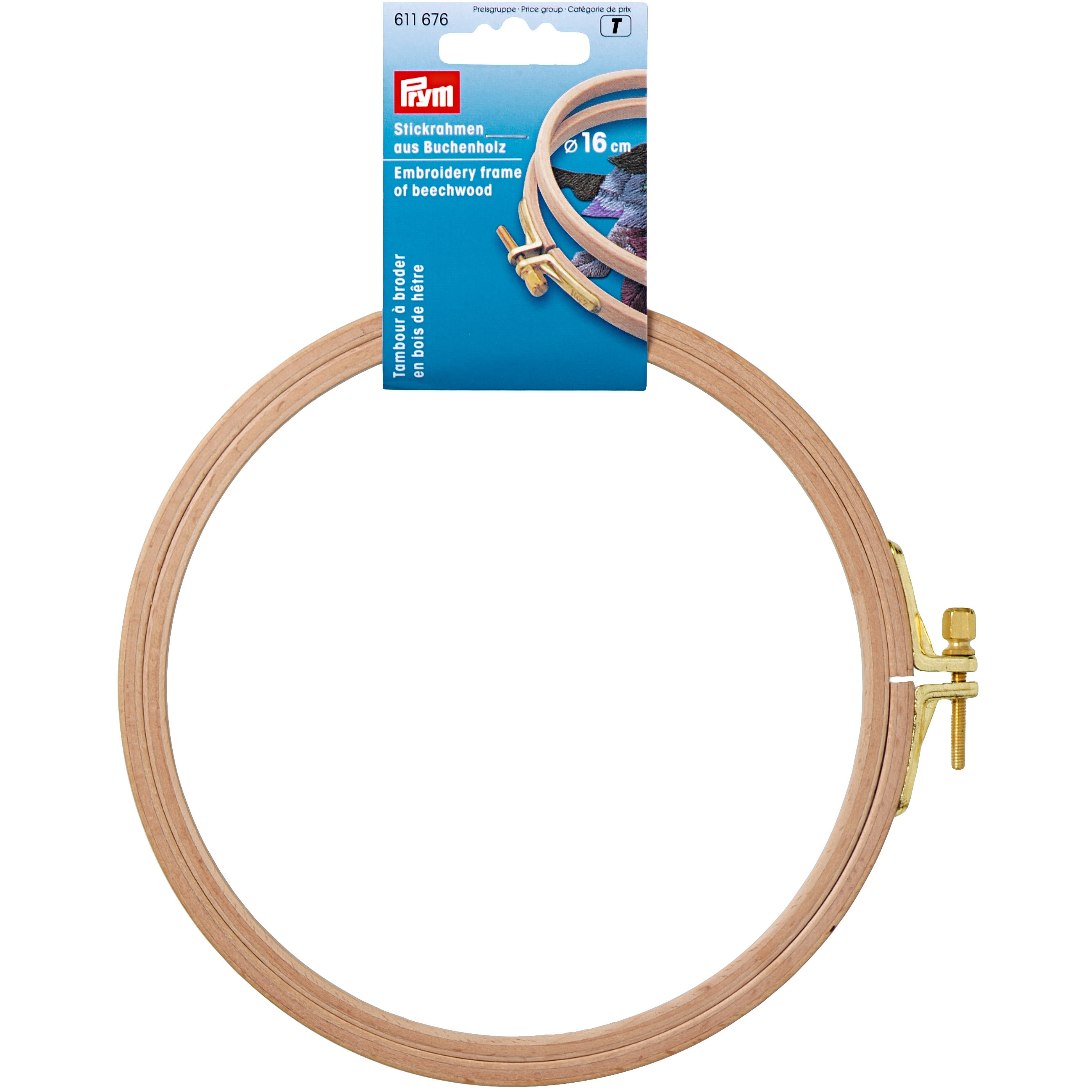 PRYM Wood Embroidery Frame with Screw - 13cm 611675