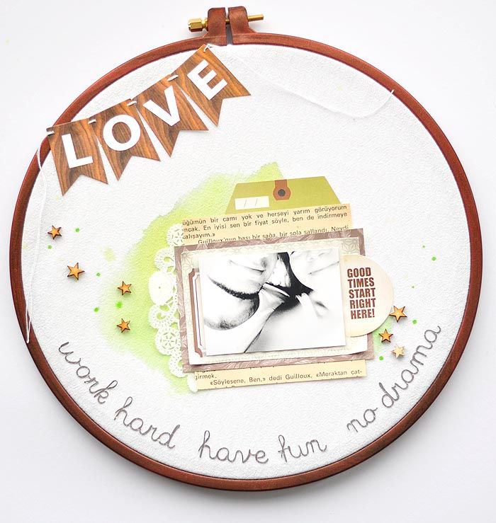 Thumbnail: Nurge Plastic Embroidery Hoop with Screw