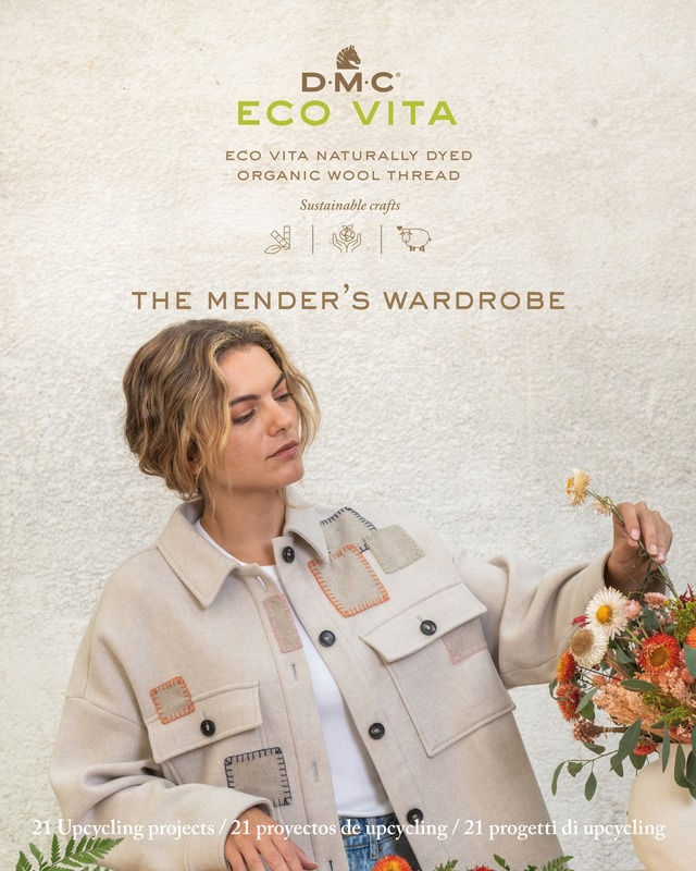 DMC The Mender's Wardrobe Magazine Eco Vita organic wool yarn projects 15889 dmc