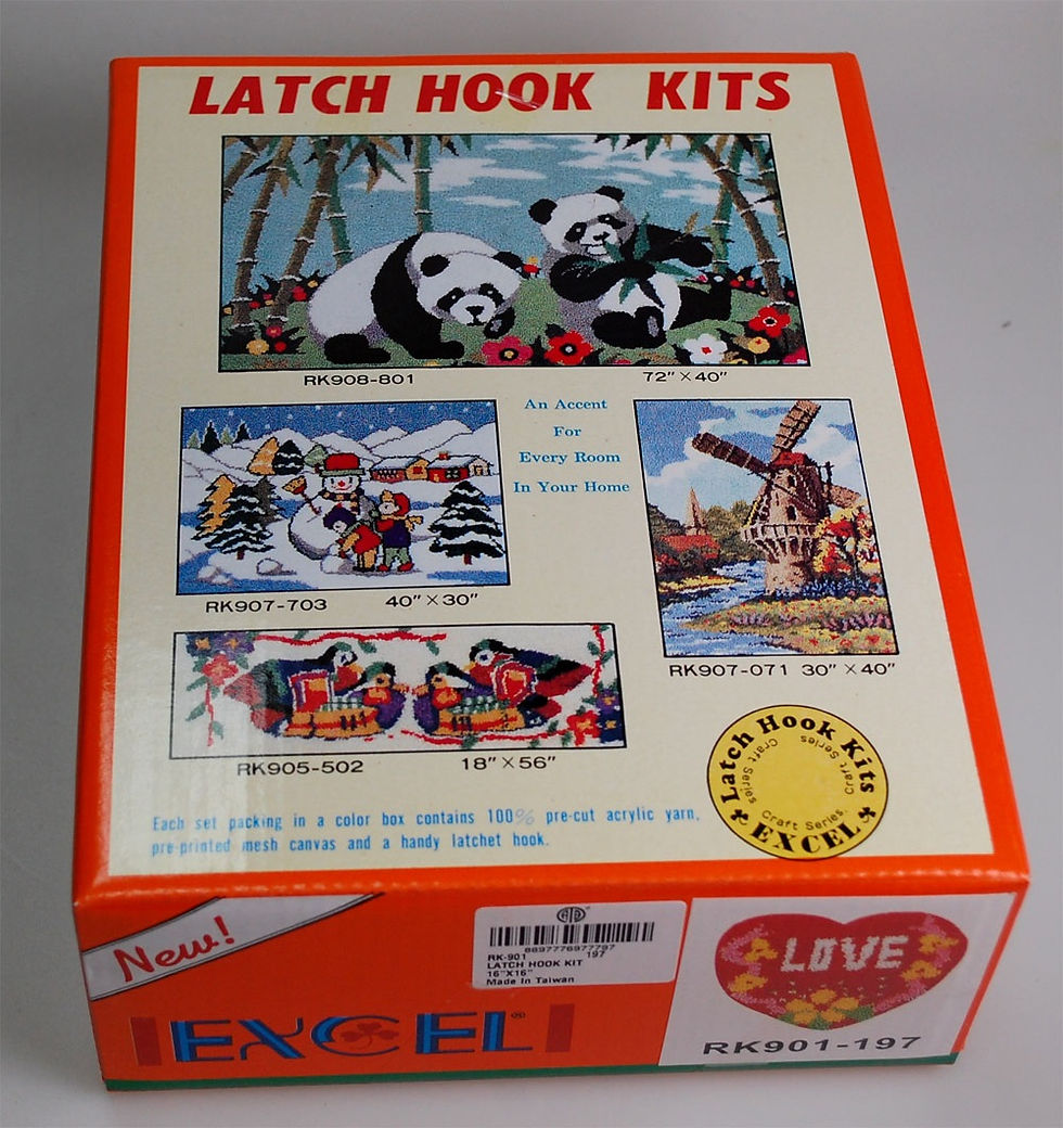 Thumbnail: Excel Latch Hook Kits - Size 16"x 16" RK901