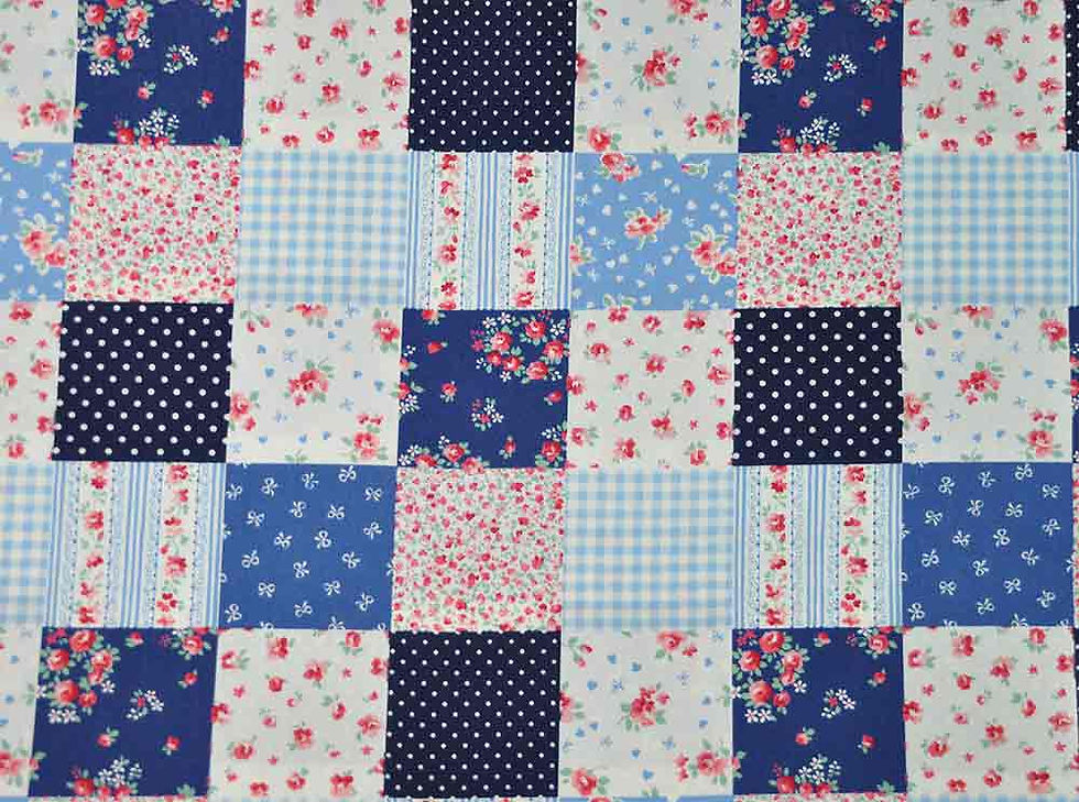 Printed Cotton Patchwork Fabric - 6172