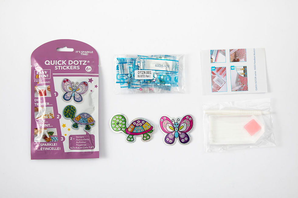 Thumbnail: Big DOTZ Stickers Pack 1 Garden Friends | Diamond Dotz kit contents