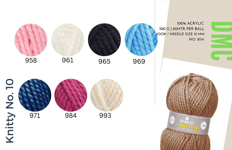 Thumbnail: dmc knitty 10 vibrant color collection