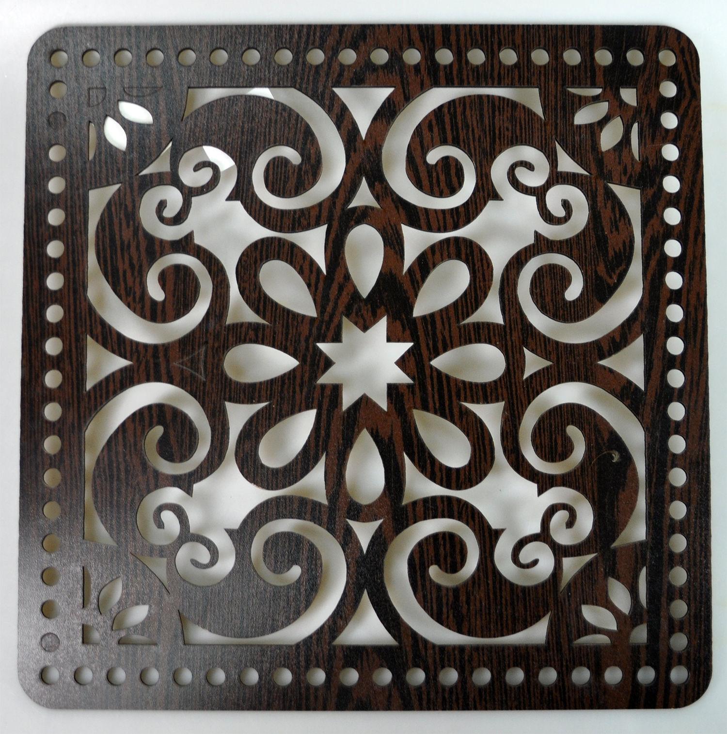 Nurge Square Pattern Base for Crochet Baskets or Bags 30X30cm