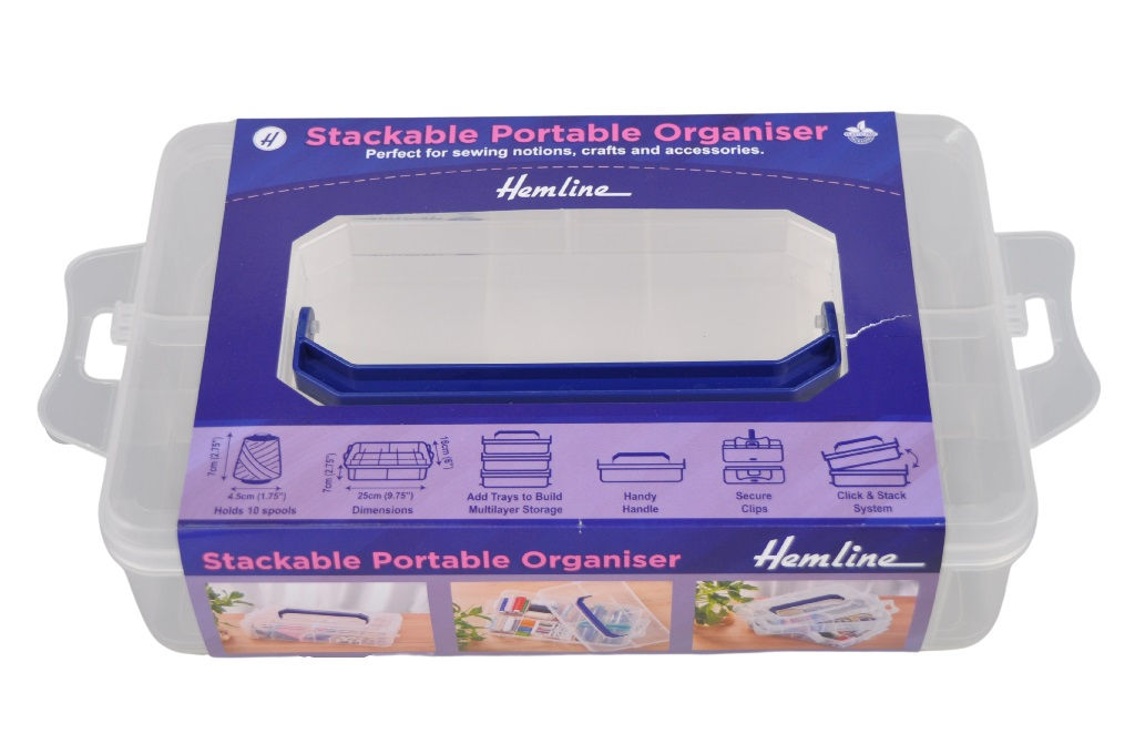 Hemline M3021.set Sewing accessories organizer 10 slots 25x16x7 cm