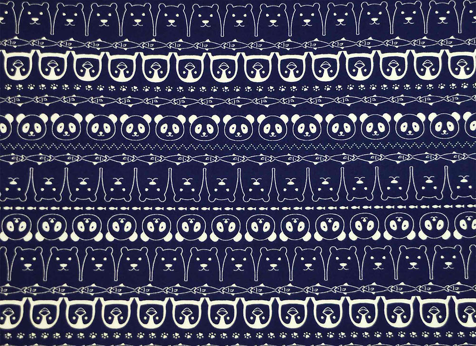 Thumbnail: Printed Cotton Patchwork Fabric - 850164