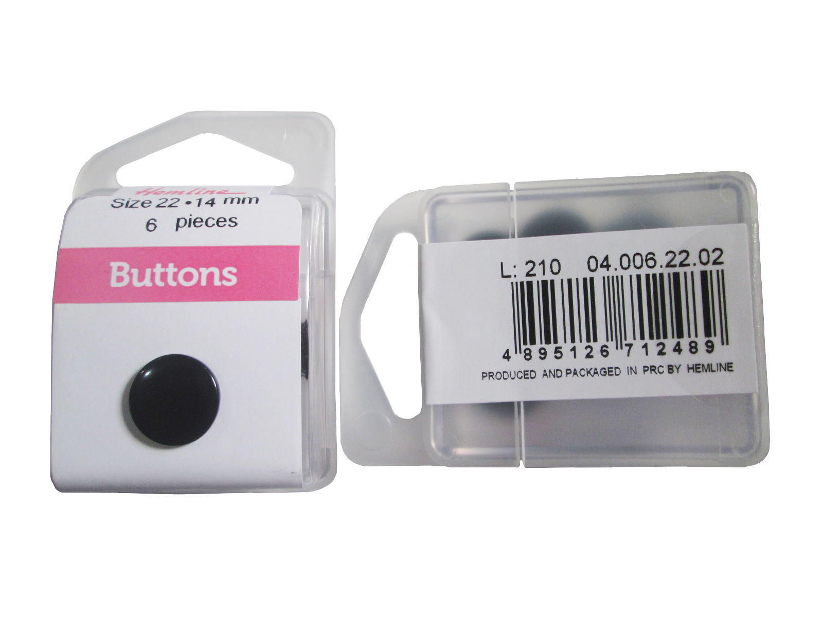 Hemline Sewing and Craft Buttons - Shank