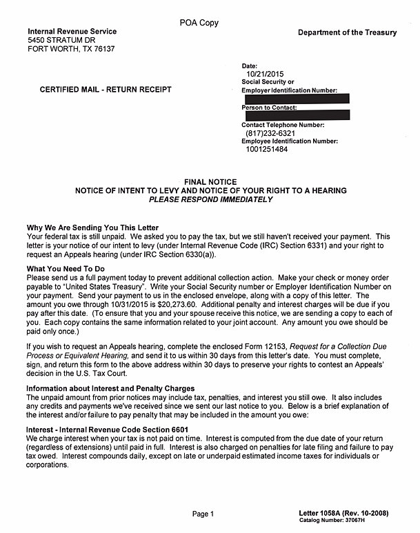 Irs Levy Can Irs Levy Your Social Security