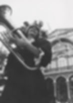 Musicien place de l’Horloge. [Fin des années 1970 - début des années 1980]