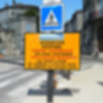 Panneau de signalisation, porte Saint-Dominique. 2012