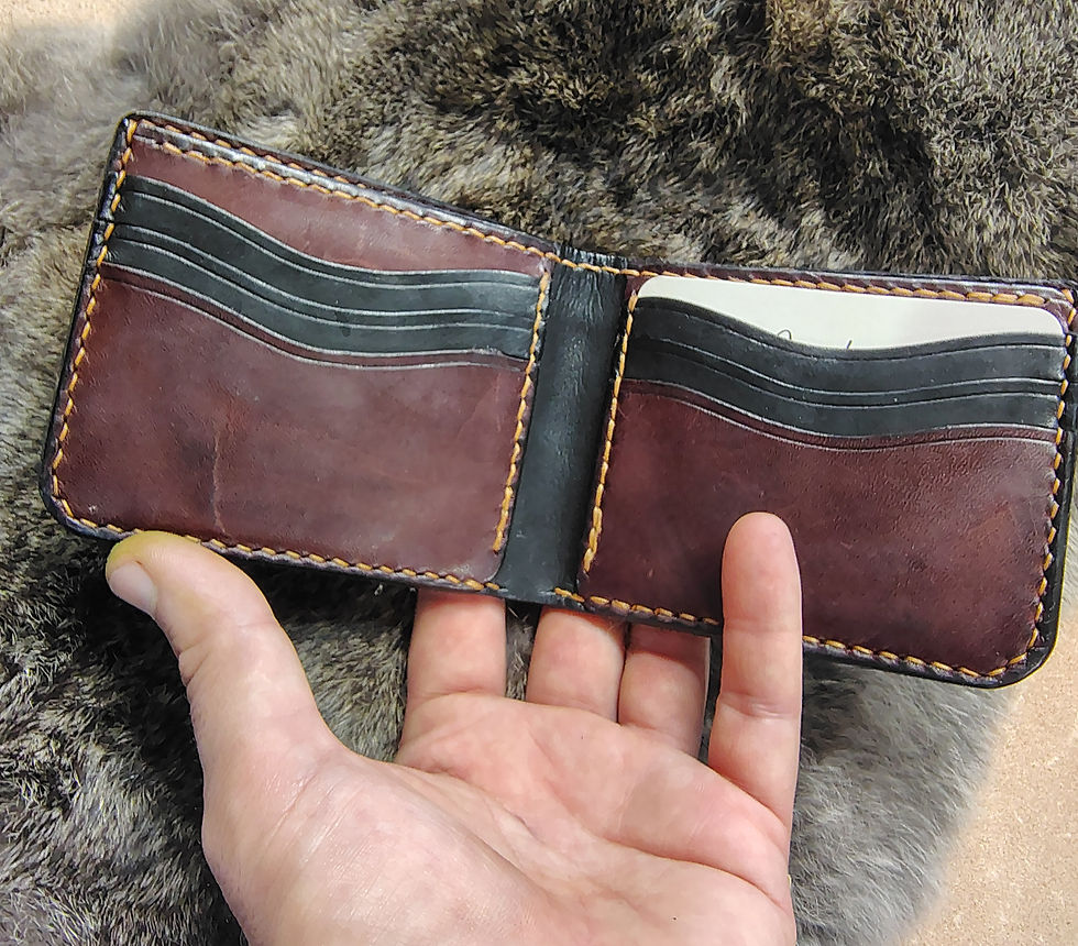 Thumbnail: Sacred Geometry Bifold Wallet - Tan