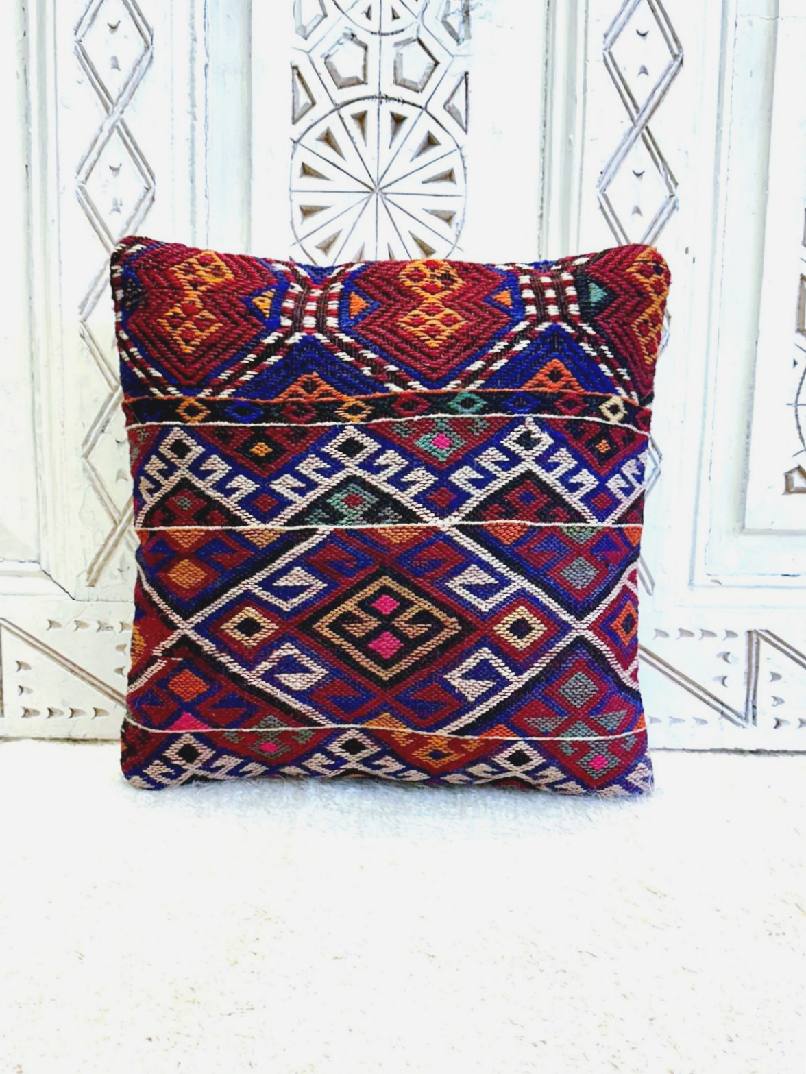 Handmade Kurdish Tribal Pillow   40 x 40cm
