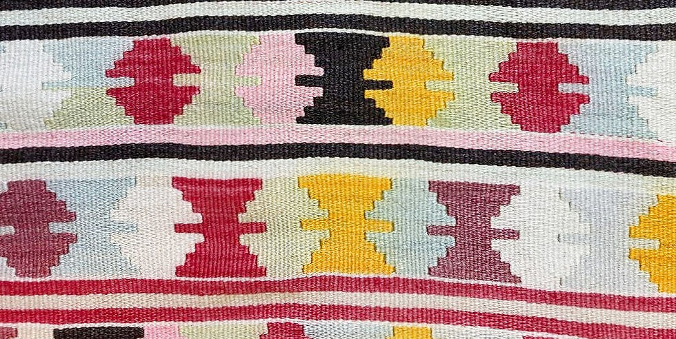 Thumbnail: Turkish Vintage Village Kilim