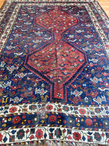 Antique Qashqai Carpet | tribalcollections