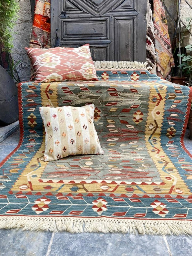 Thumbnail: Wheat Design Turkish Kilim