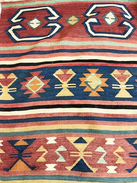 Thumbnail: Vintage Turkish  Boho Kilim                          2.46 x 1.67m (8ft x 5.4ft )