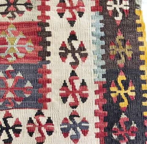 縮圖：Vintage Sivas  Dowry Kilim - Fine weave + Rare design