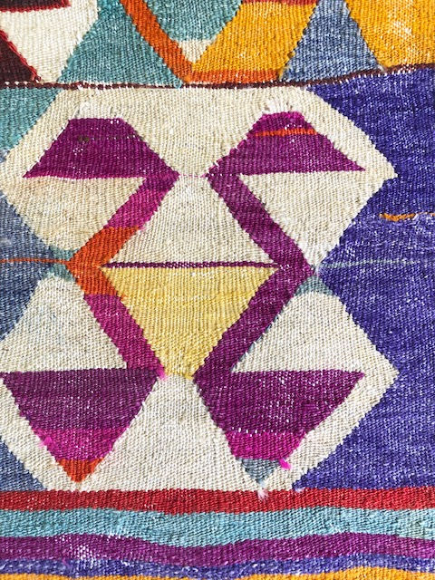 Thumbnail: Vintage Boho Adana Kilim - Color Pop